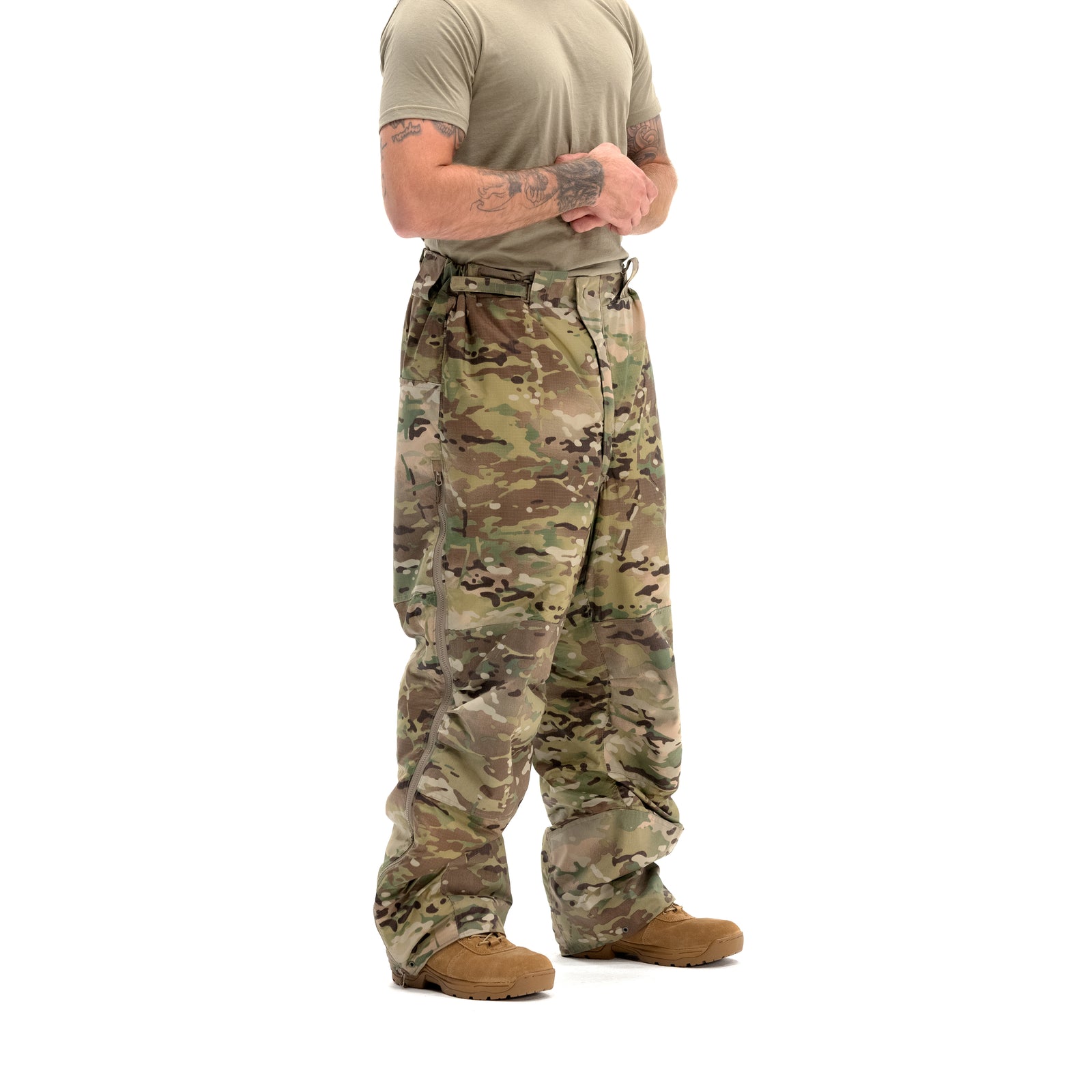 【HI FI FNK】Triple Camo Parachute Pants Ancient Myth Golden Snake Hunting Paratrooper Pants – SMFK